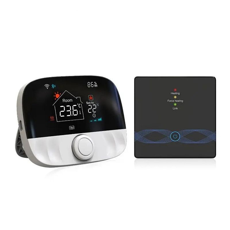 Termostat digital portabil, cu receiver, programabil, iOS/Android, compatibil incalzire pardoseala, reincarcabil USB - imagine 17